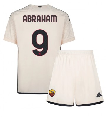 AS Roma Tammy Abraham #9 Segunda Equipación Niños 2023-24 Manga Corta (+ Pantalones cortos)